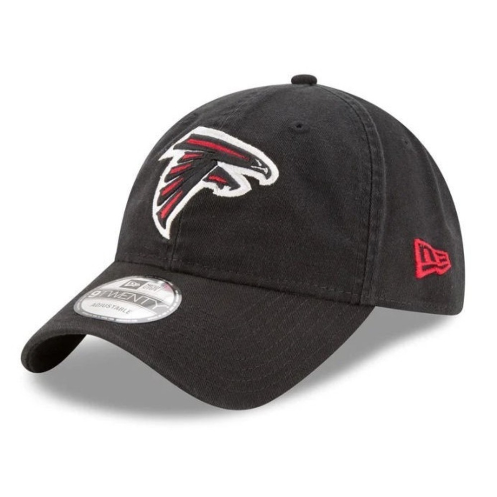 New Era 9Twenty Adjustable Strap Core Classic Atlanta Falcons Hat - Black